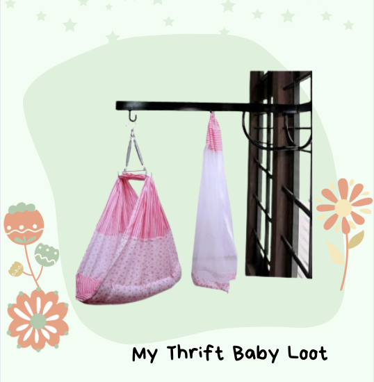 NEW Window mounted cradle swing with mosquito net ( Chennai )